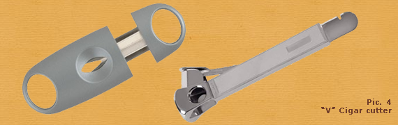 V cigar cutter